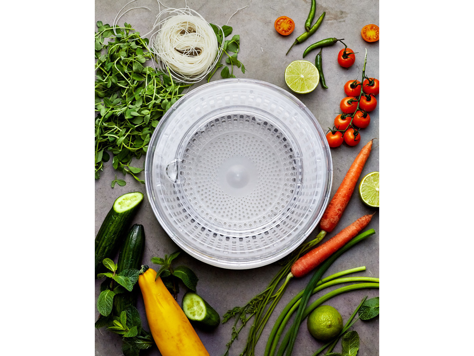 4-teiliges Salatzubereitungs-Set, mehrfarbig | Multi-Prp 4-PC Salad Prep Set