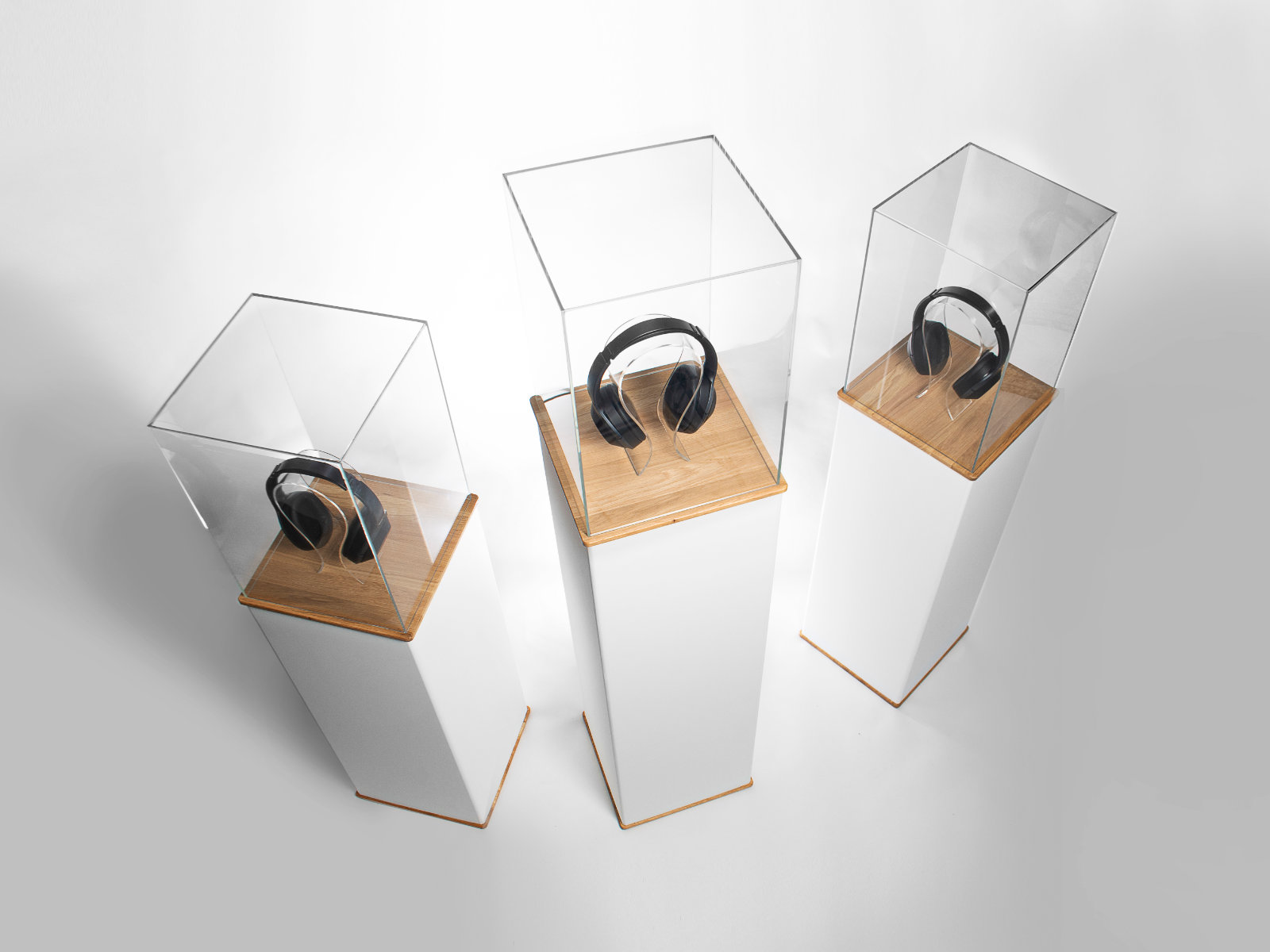 Säule für Produkt-Präsentationen und Ausstellungsstücke  80 cm | Blox Presenter 303080