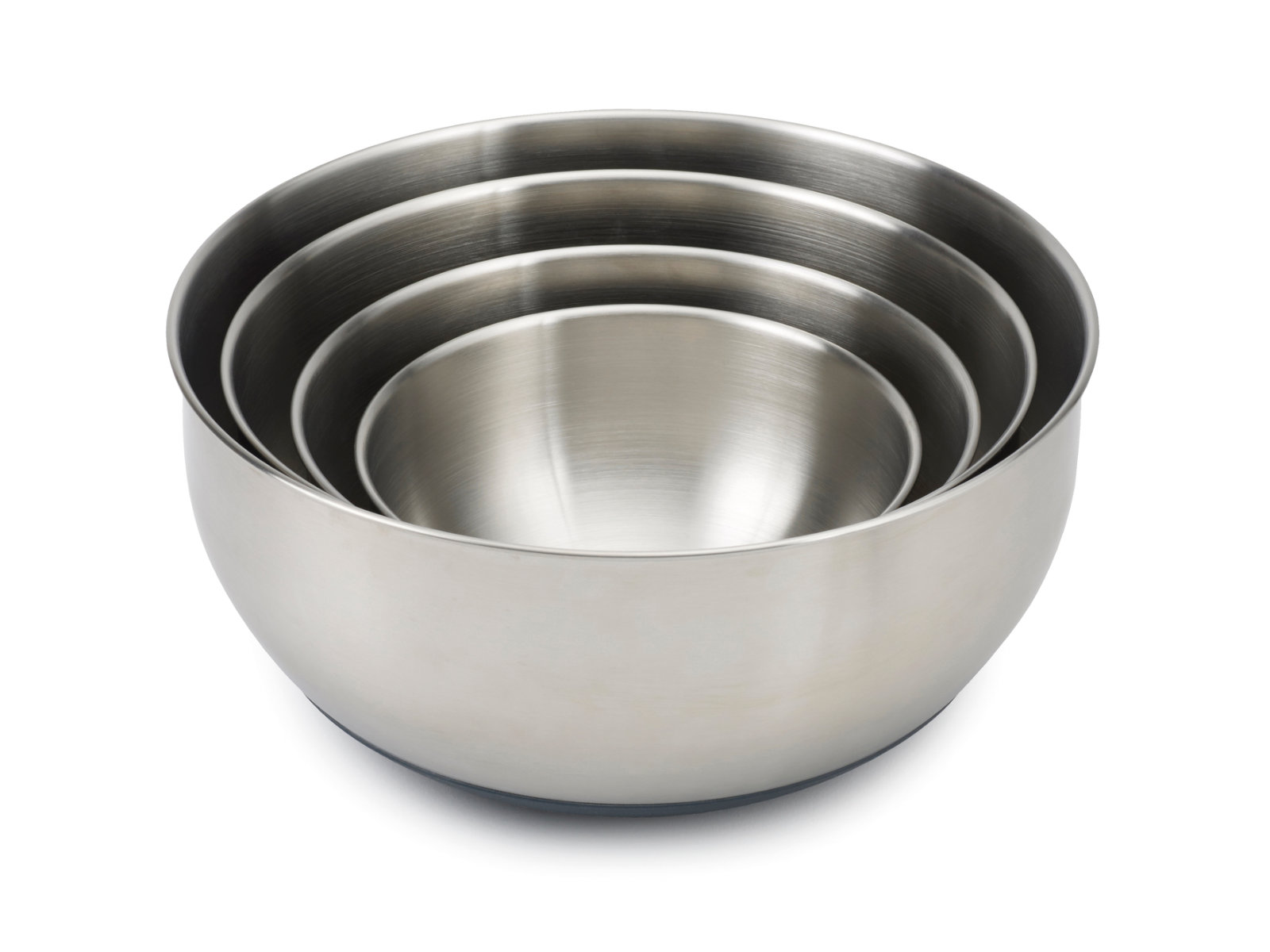 Edelstahlschüsseln-Set 4-teilig mit Deckel | Nest™ Prep&Store Steel