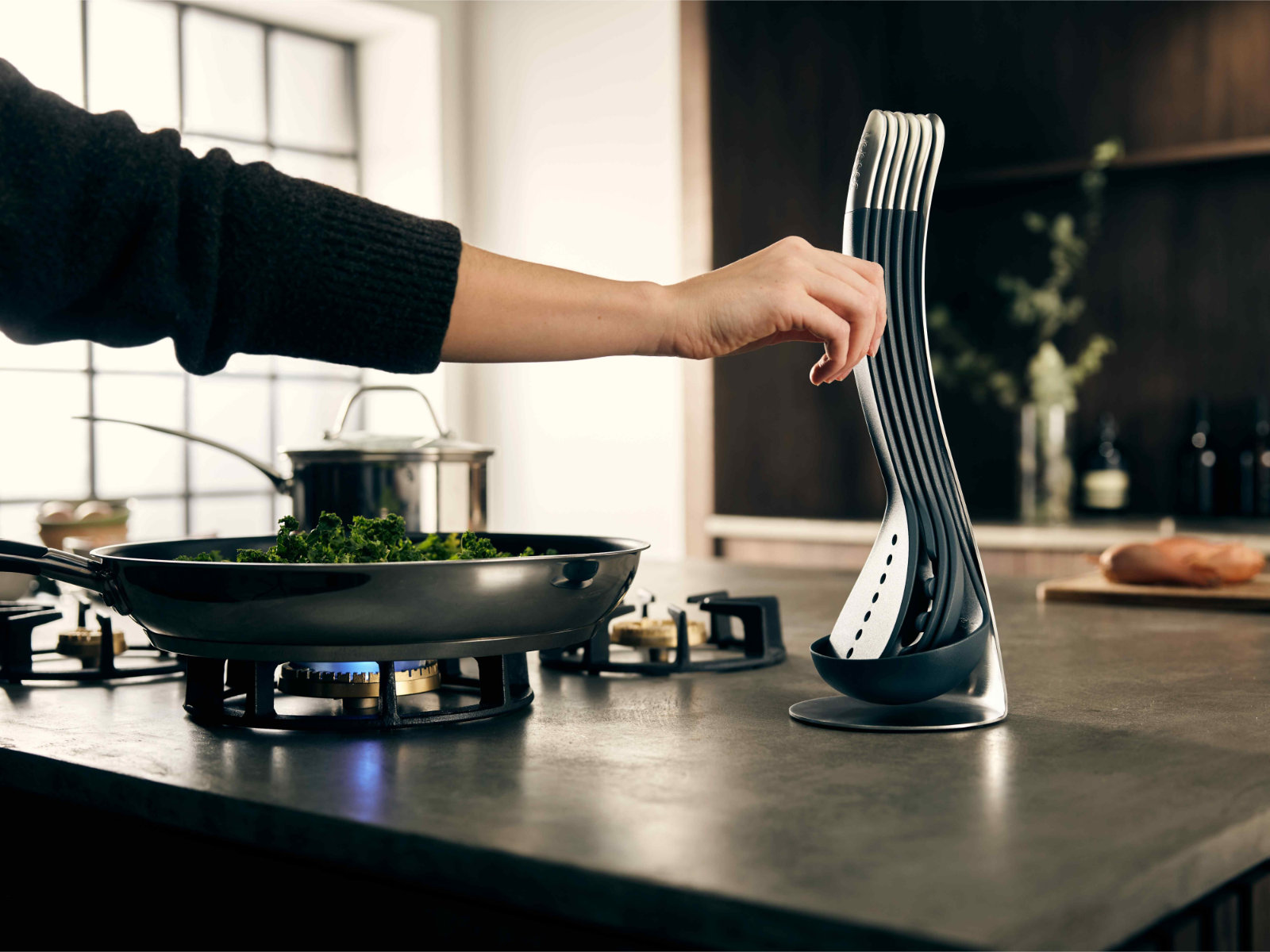 Kochlöffel-Utensilien-Set 6-teilig | Nest™ Steel Utensilien