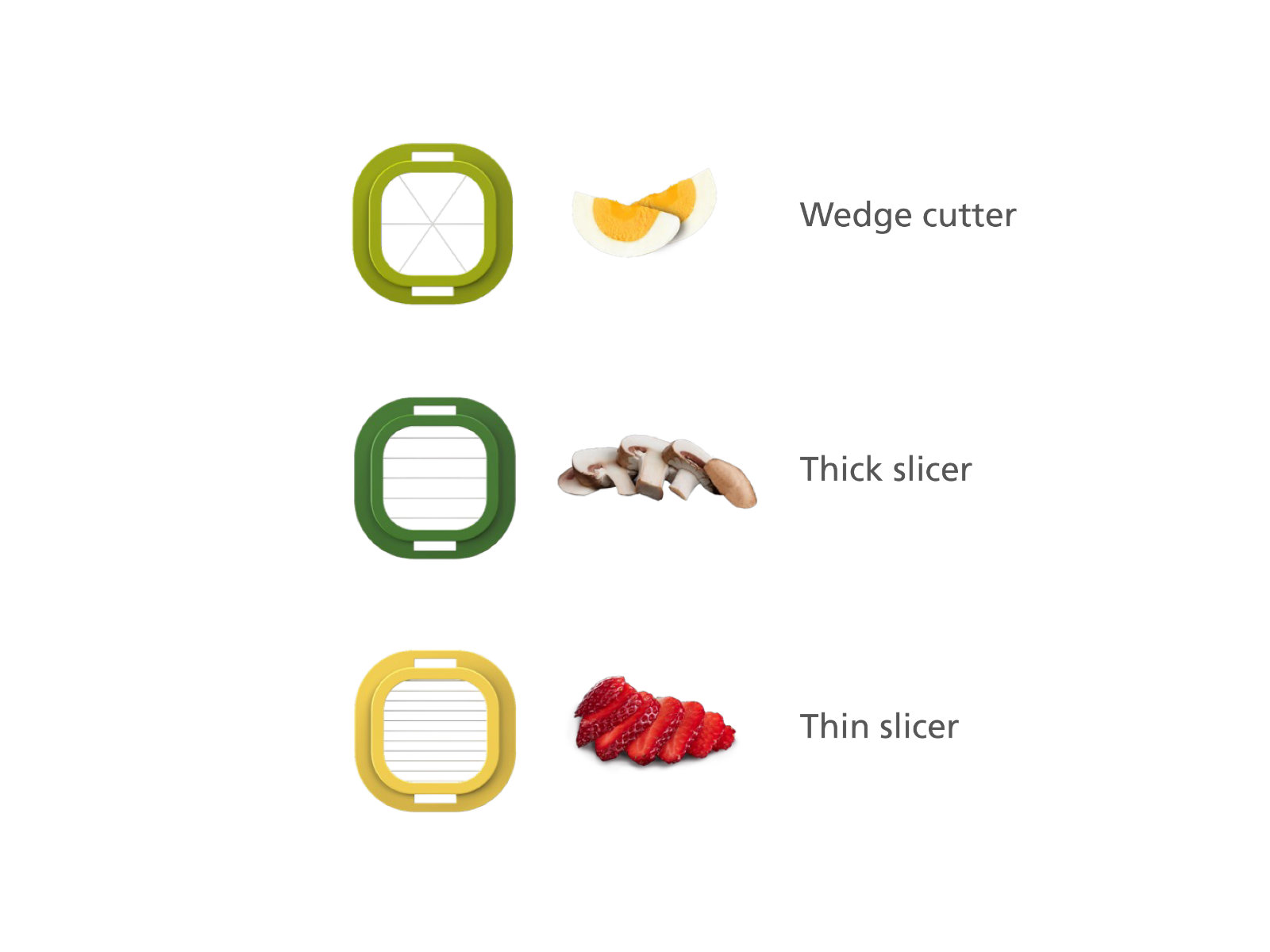 Mini 3-tlg. mehrfarbiges Lebensmittelzubereitungsset | Multi-Prep™