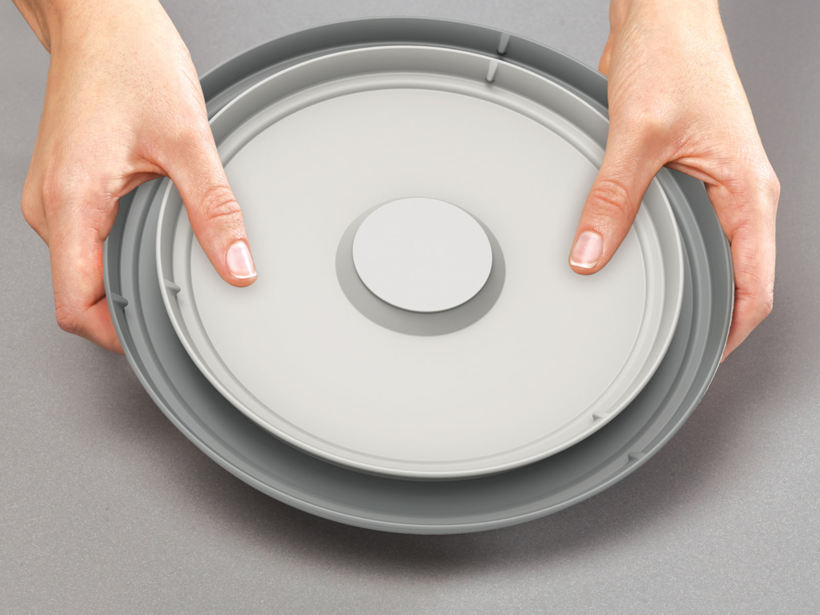 Edelstahlschüsseln-Set 4-teilig mit Deckel | Nest™ Prep&Store Steel