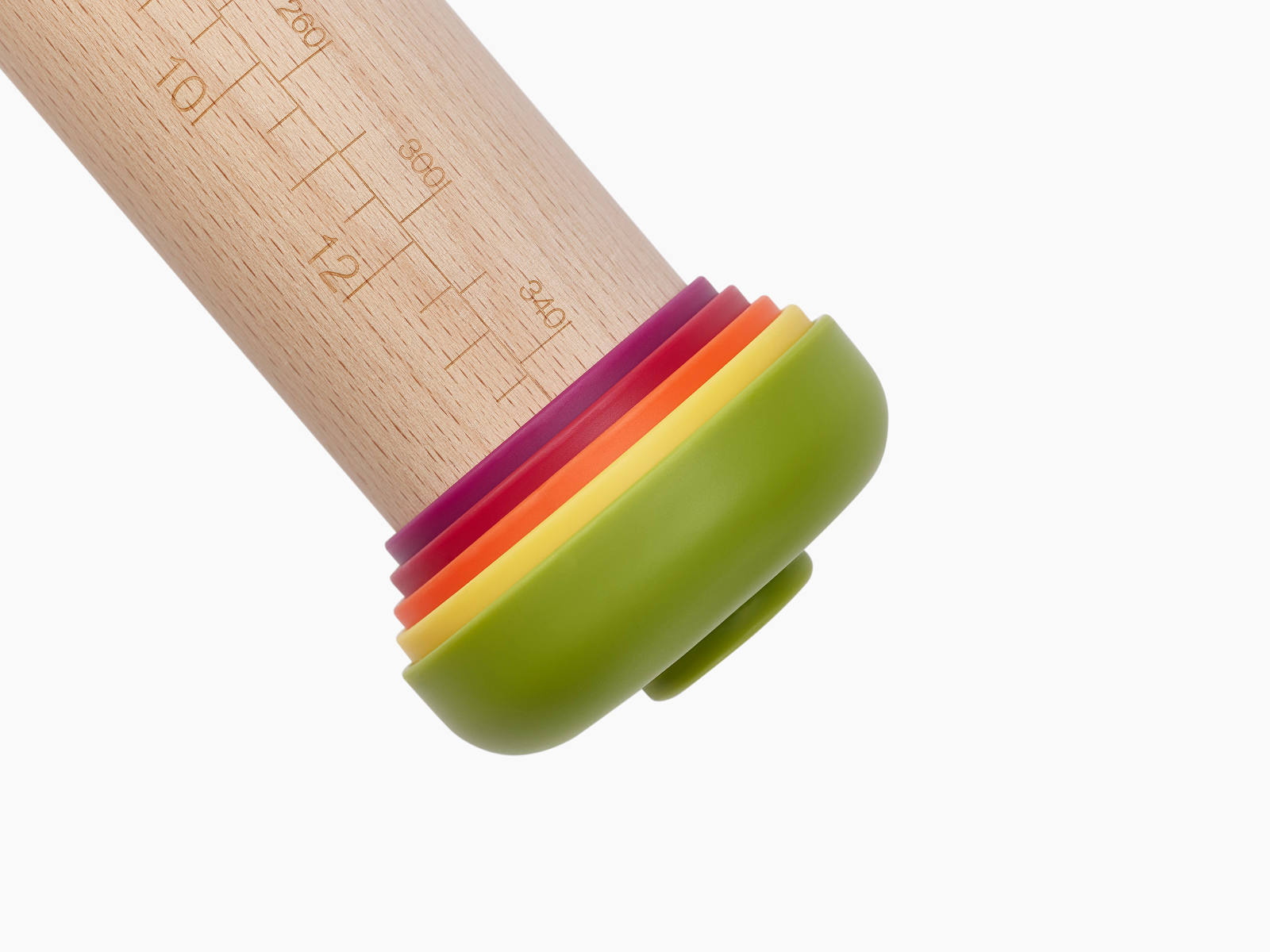 Verstellbare Teigrolle - Nudelholz mit 5 Teigdicken | Precisionpin Rolling Pin