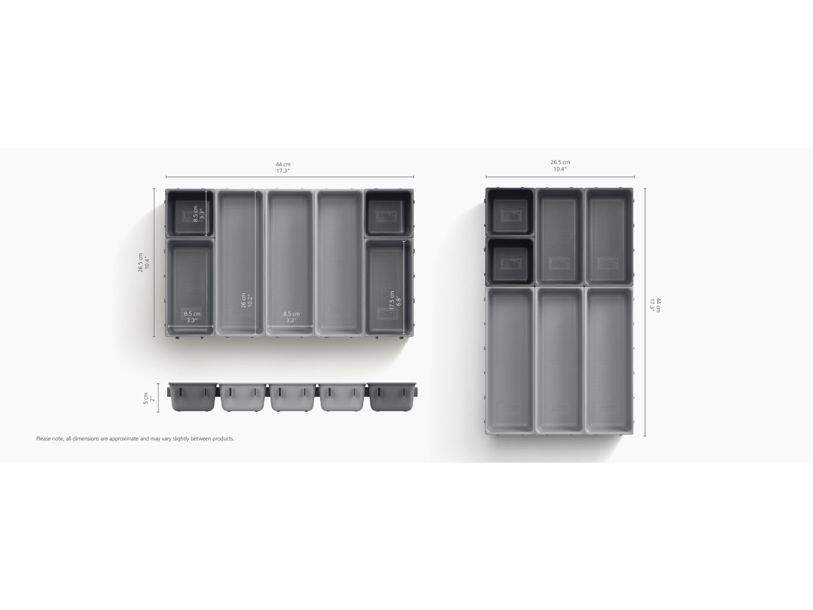 10-teiliges Schubladen-Organizer-Set | Blox™
