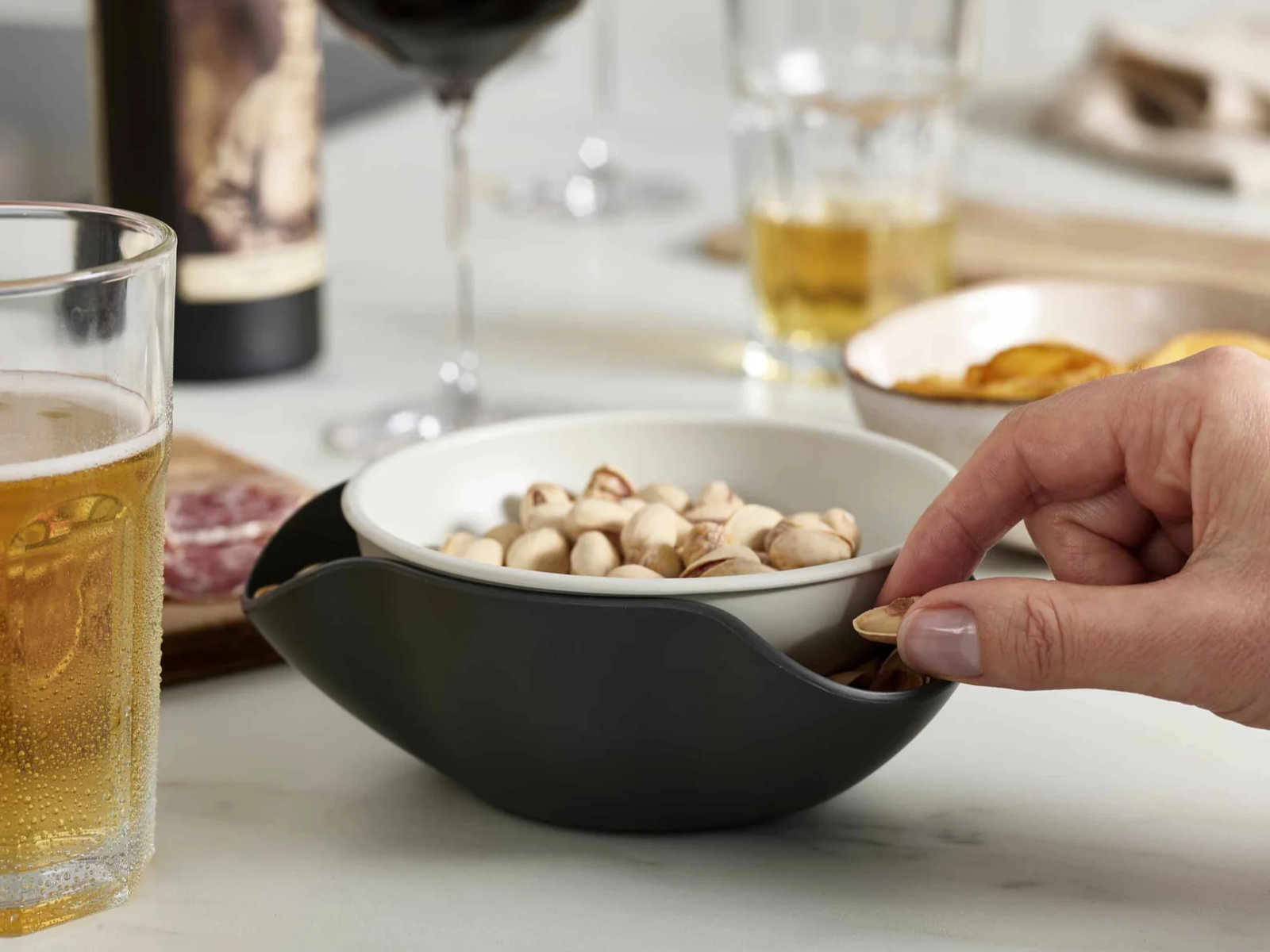 2-stufige Snack-Servierschüssel | Double-Dish™