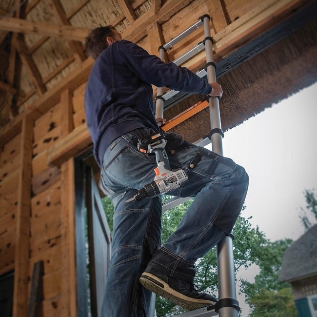 Profi-Teleskopleiter mit Abstandshalter | Batavia Giraffe Air 3,81m