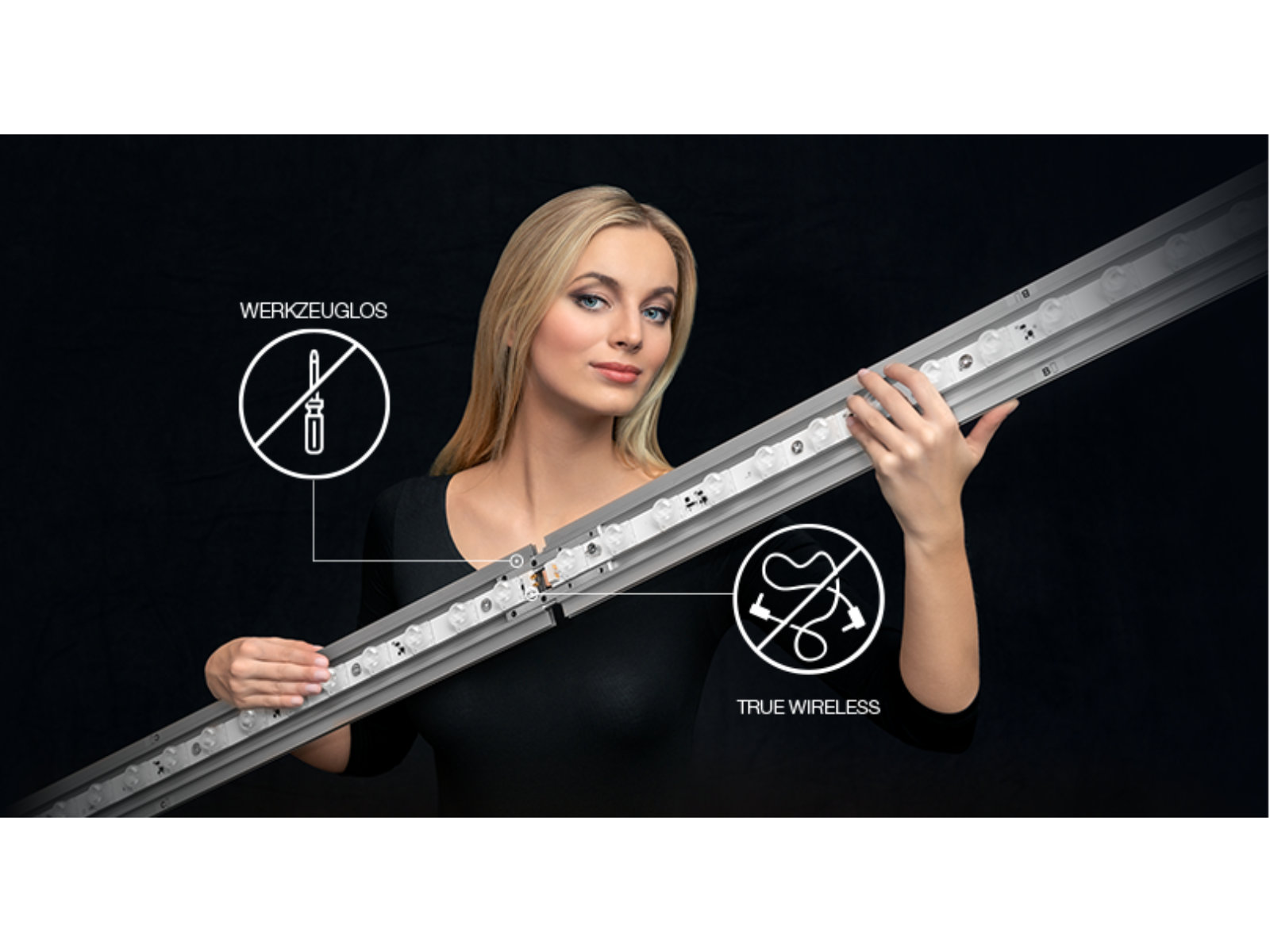 Akkubetriebener LED-Messewand-Rahmen - ohne SaUV-Drucke | LEDUP Battery