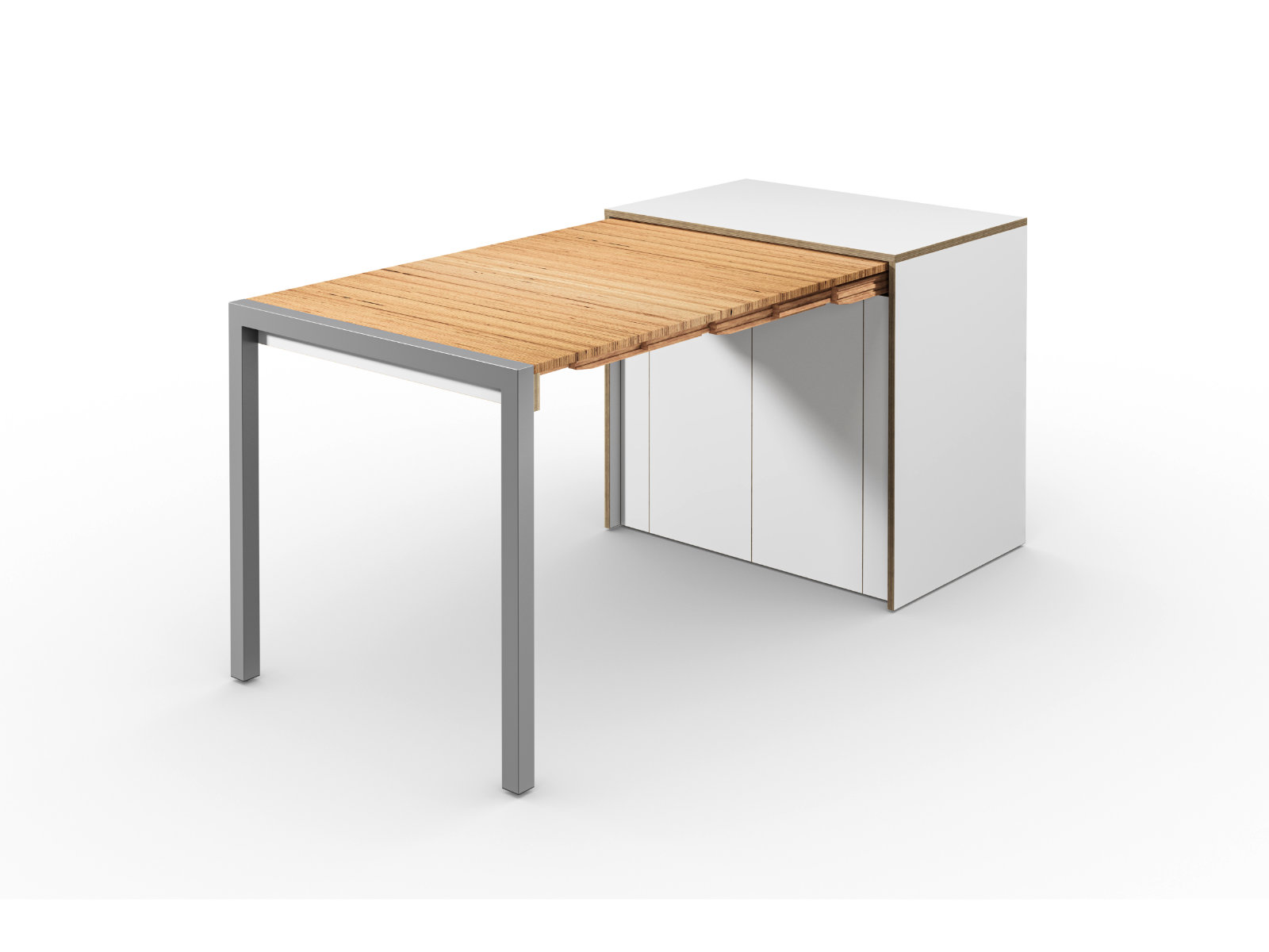 Sideboard mit ausziehbarem Tisch und Flügeltüren | Alwin's & Room Sideboard