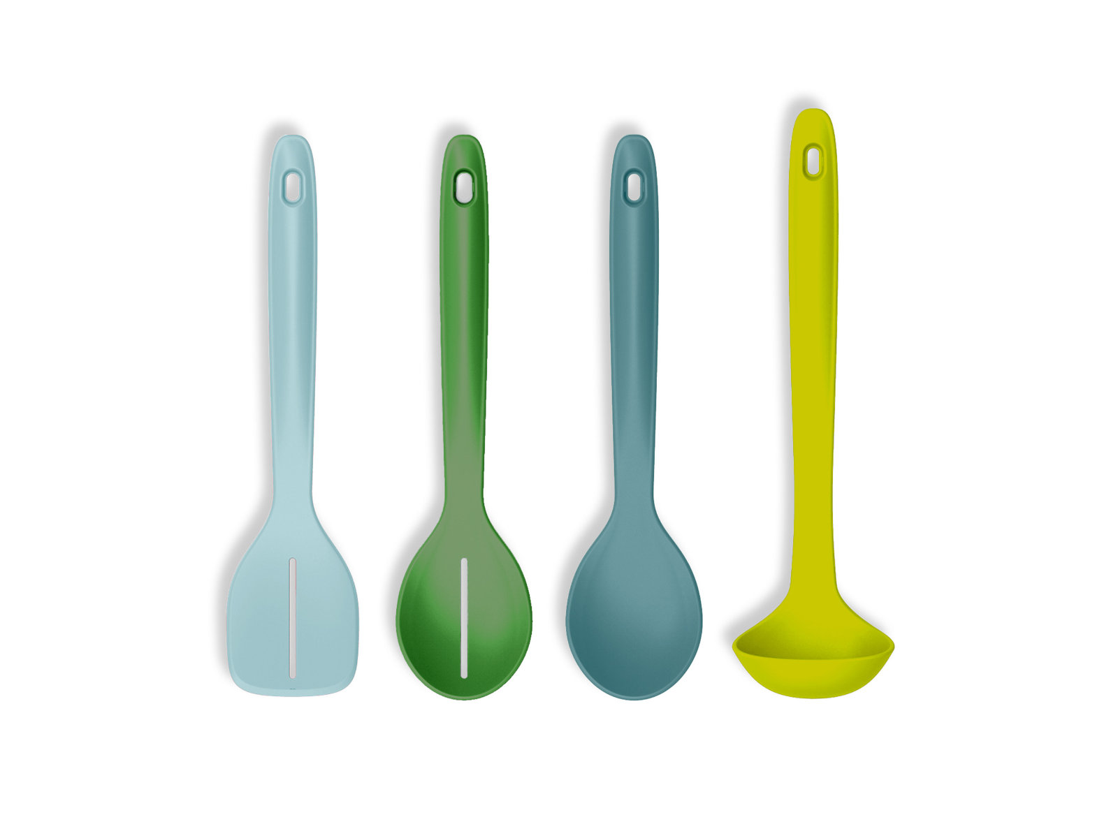 Kochlöffel-Set 4-teilig für Schubladenaufbewahrung | 4PC in-Drawer Utensil Set Opal