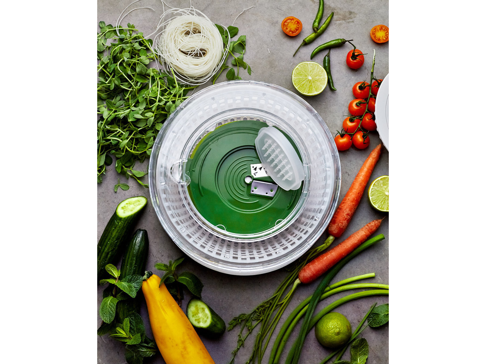 4-teiliges Salatzubereitungs-Set, mehrfarbig | Multi-Prp 4-PC Salad Prep Set