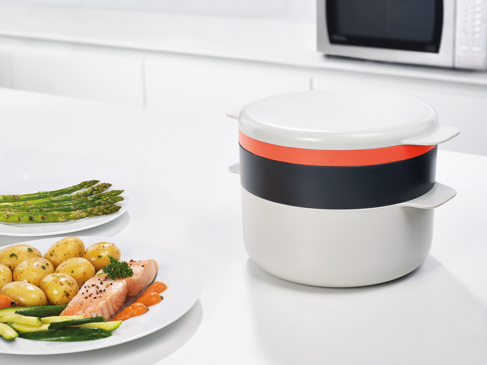 4-teiliges Mikrowellenkochset | M-Cuisine Stack-Set
