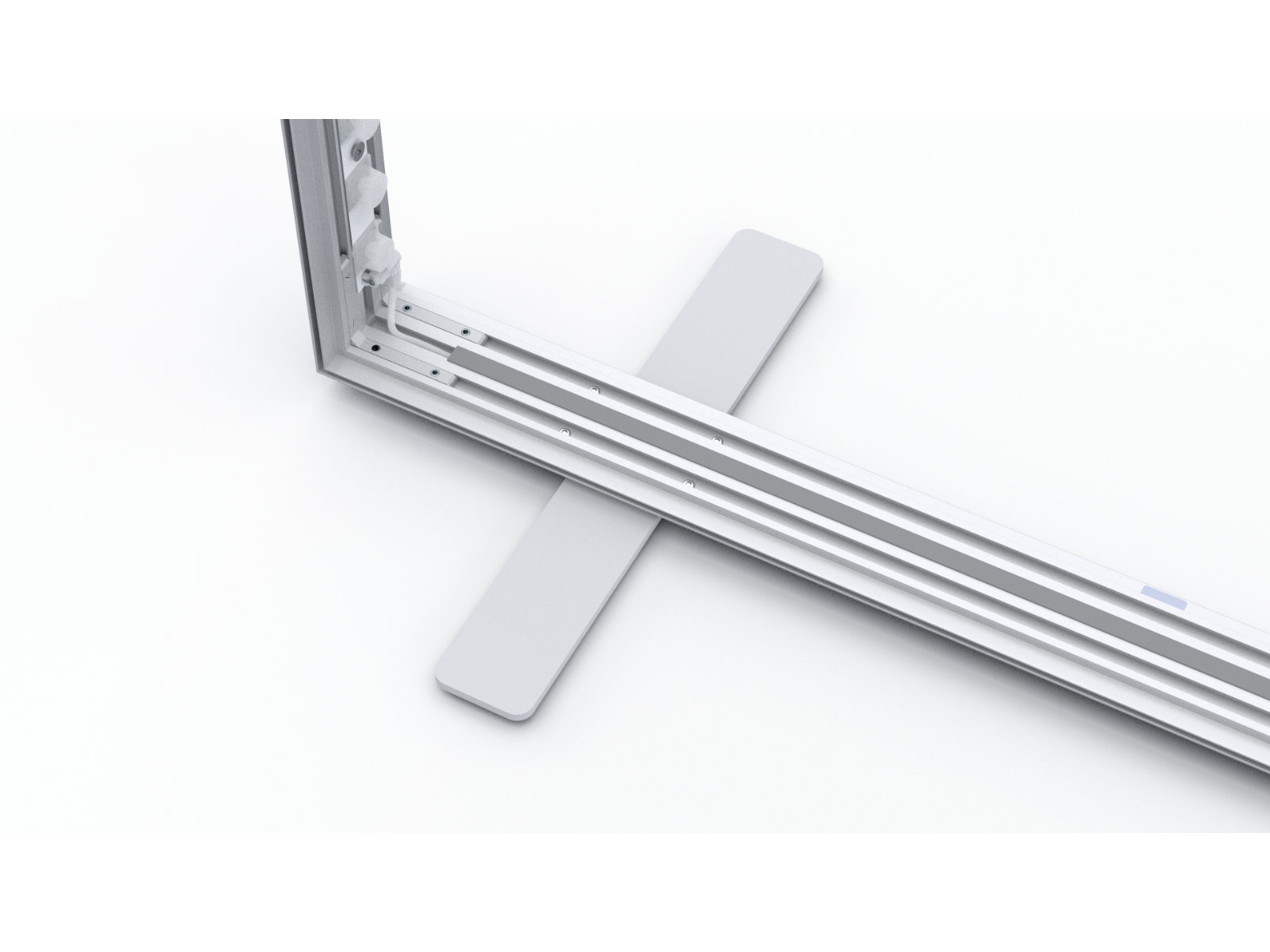 Akkubetriebener LED-Messewand-Rahmen - ohne SaUV-Drucke | LEDUP Battery