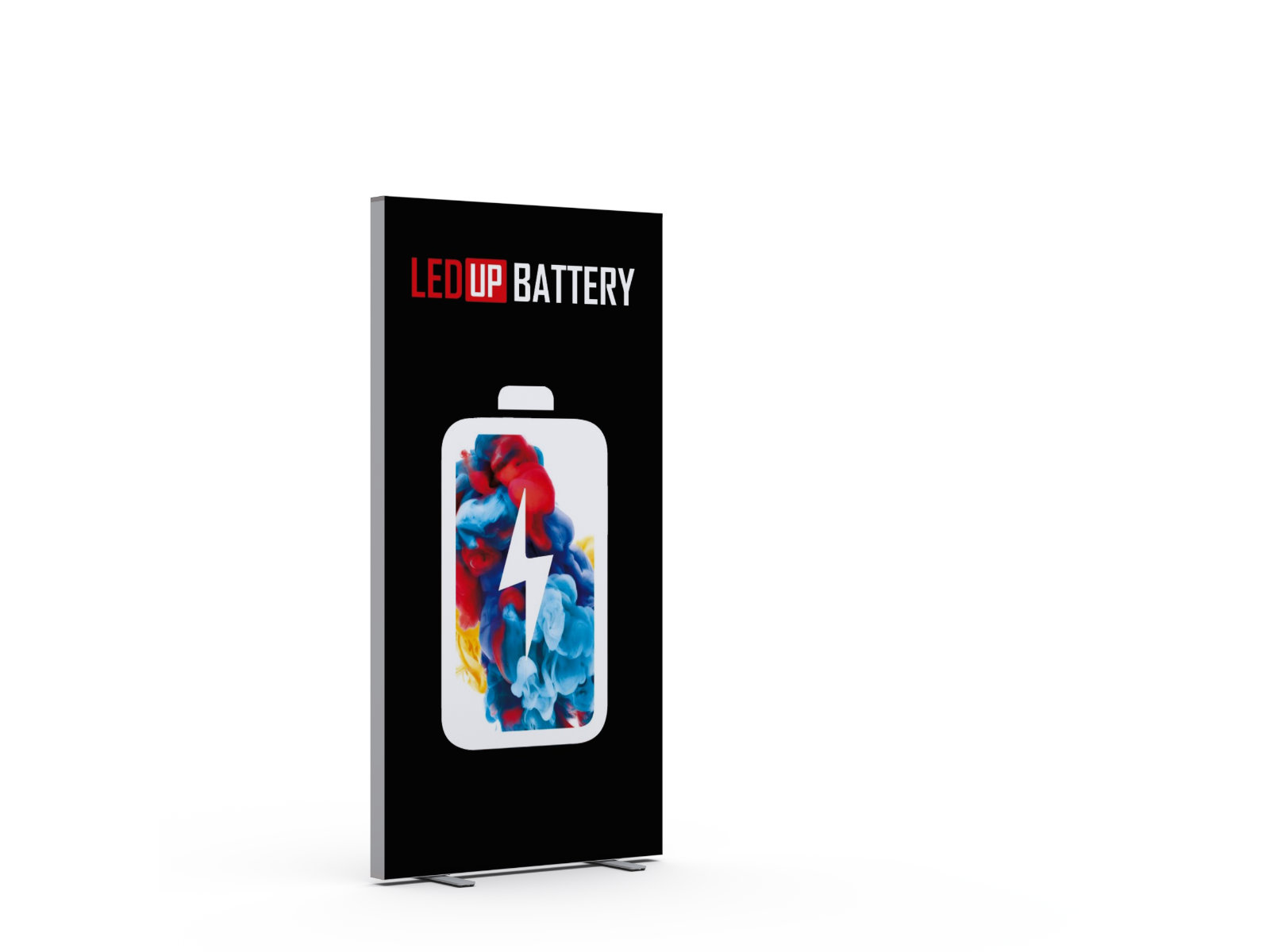 Akkubetriebene LED-Messewand - mit Sa-UV-Druck - Vorder- und Rückseite | LEDUP Battery